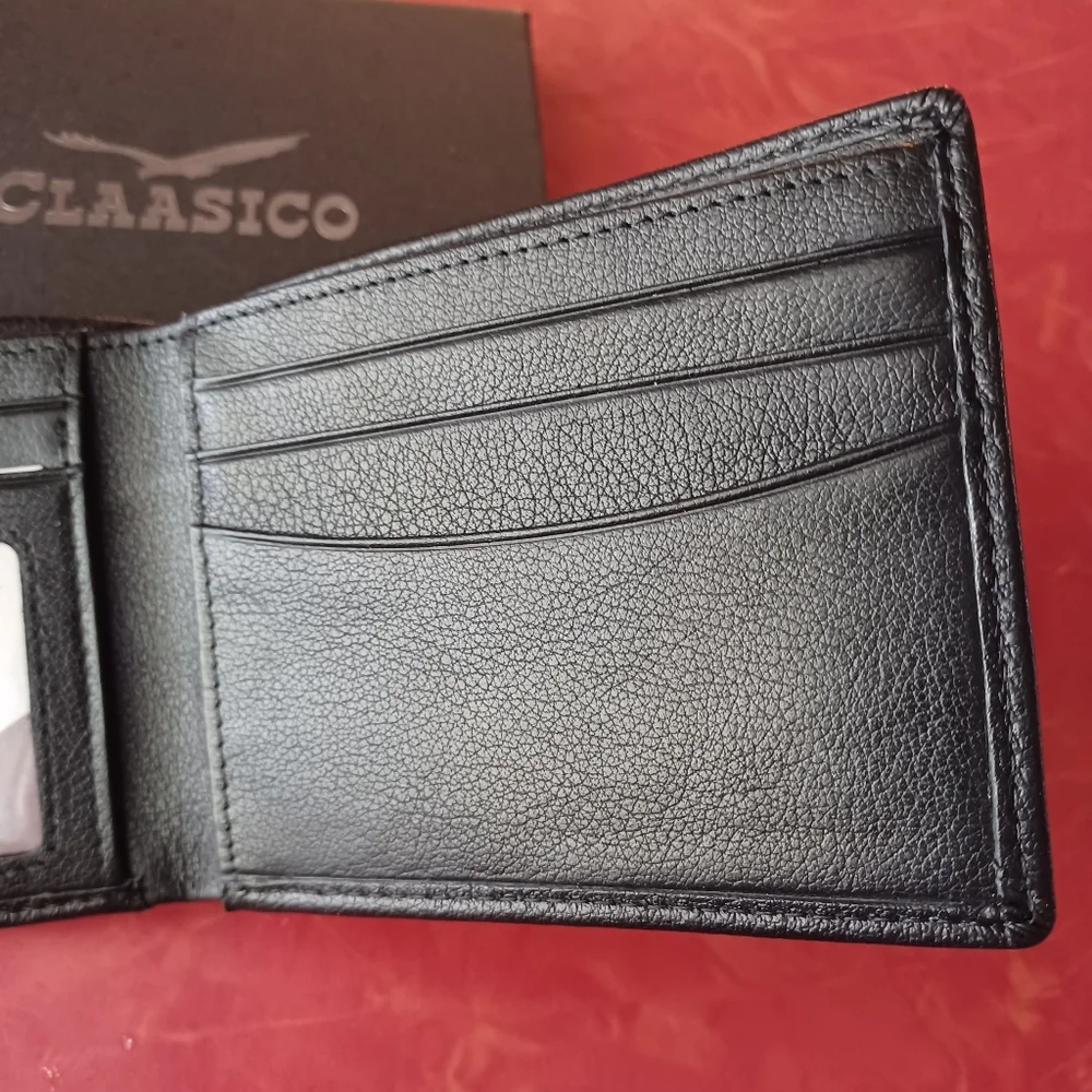 Claasico wallet for men, RFID scan shield billfold